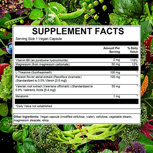 Vegan Sleep Support Capsules – Natural Sleeping Aid - Reduces Stress Levels –...