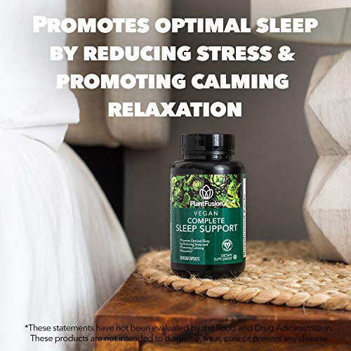 Vegan Sleep Support Capsules – Natural Sleeping Aid - Reduces Stress Levels –...