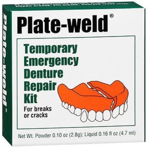 Plate-weld Temporary Emergency Denture Repair Kit, Pack of 2