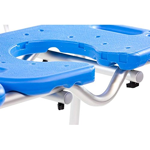 Bath Transfer Bench with Cutout, Deluxe All-Access for Tub and Shower Transfe...