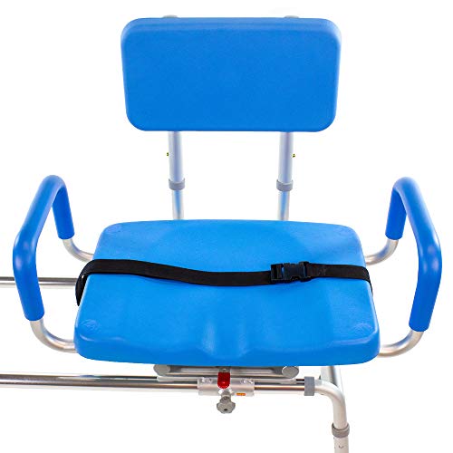 Carousel Sliding Transfer Bench with Swivel Seat-BARIATRIC 600LB Capacity. Pr...
