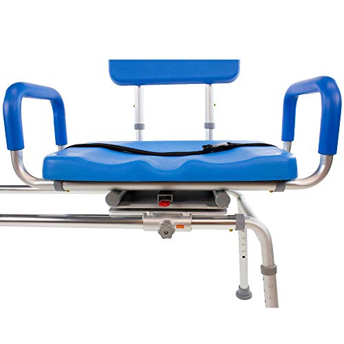 Carousel Sliding Transfer Bench with Swivel Seat-BARIATRIC 600LB Capacity. Pr...