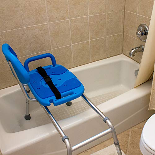 HydroGlyde Premium Heavy Duty, Padded Sliding Bathtub Transfer Bench and Show...