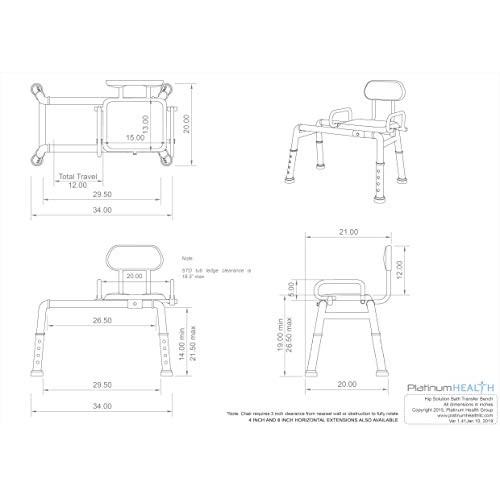 The Hip Solution(tm) Bath and Shower Transfer Bench