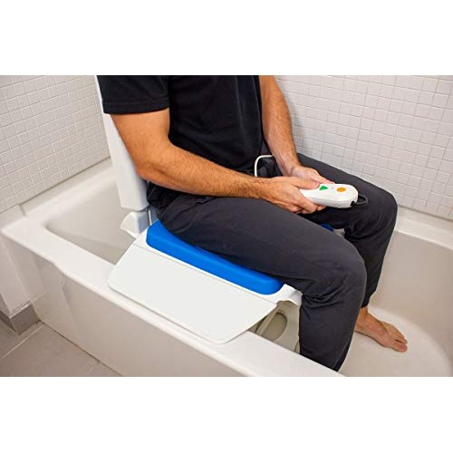 Tranquilo Premium Electric Bath Lift with Padded, SAFESWIVEL Rotating SEAT an...