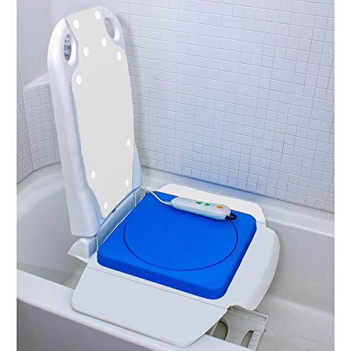 Tranquilo Premium Electric Bath Lift with Padded, SAFESWIVEL Rotating SEAT an...