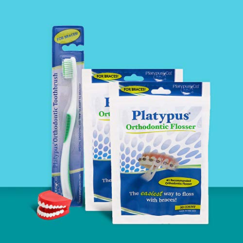 Platypus Orthodontic Flossers - Dental Floss Picks for Braces and Orthodontic...