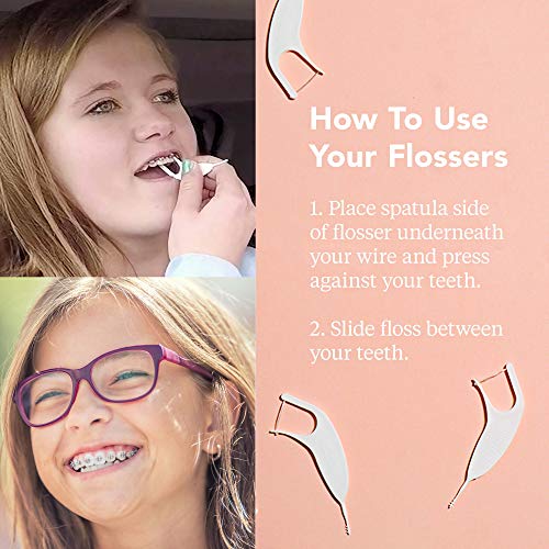 Platypus Orthodontic Flossers - Dental Floss Picks for Braces and Orthodontic...