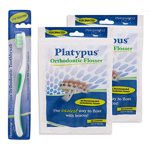 Platypus Orthodontic Flossers - Dental Floss Picks for Braces and Orthodontic...