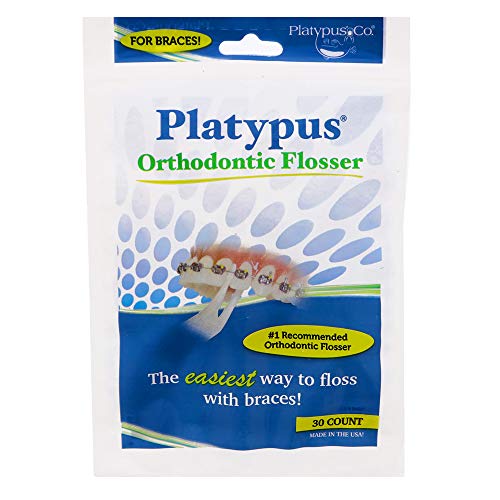 Platypus Orthodontic Flossers for Braces - Dental Floss Picks for Braces, Fit...