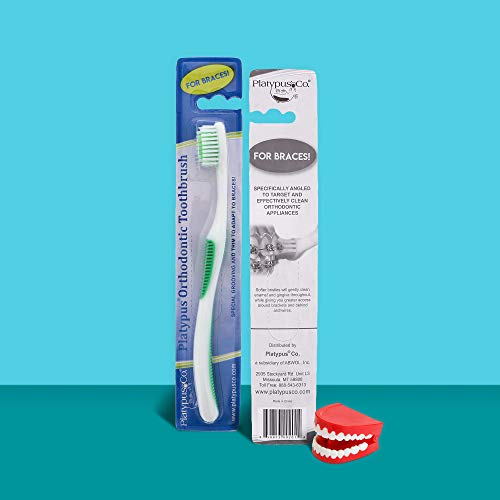 Platypus Orthodontic Toothbrush for Braces - Soft Bristle Braces Toothbrush, ...