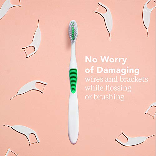 Platypus Orthodontic Toothbrush for Braces - Soft Bristle Braces Toothbrush, ...