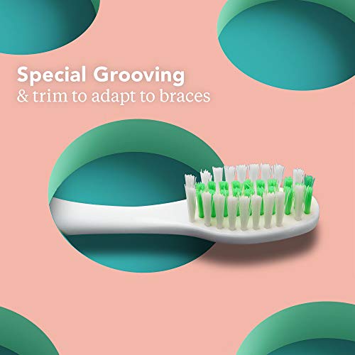 Platypus Orthodontic Toothbrush for Braces - Soft Bristle Braces Toothbrush, ...