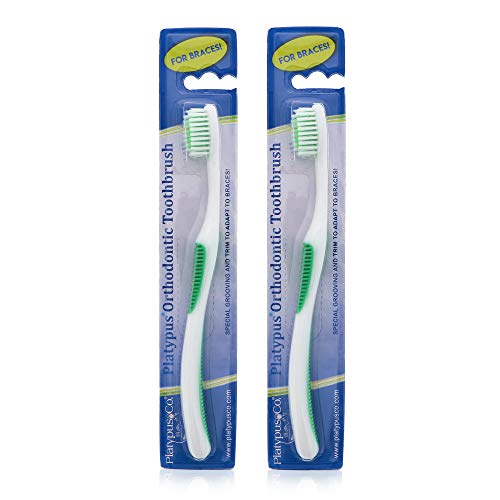 Platypus Orthodontic Toothbrush for Braces - Soft Bristle Braces Toothbrush, ...