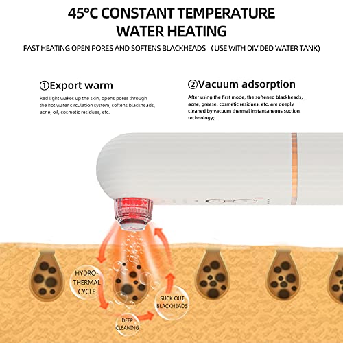 Blackhead Remover Pore Vacuum,Electric Acne Comedone Extractor with Blue Ligh...