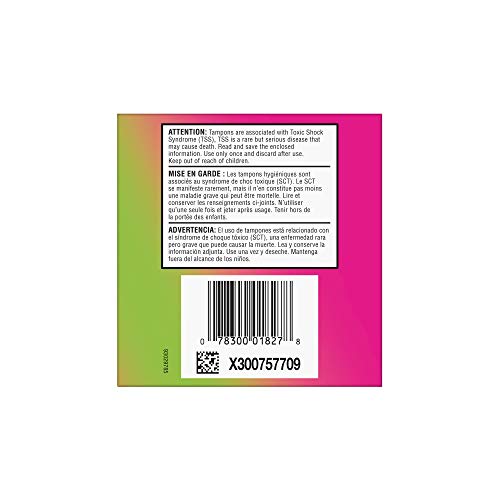 Playtex Sport Compact Athletic Tampons, Regular & Super Absorbency, Multi-Pac...