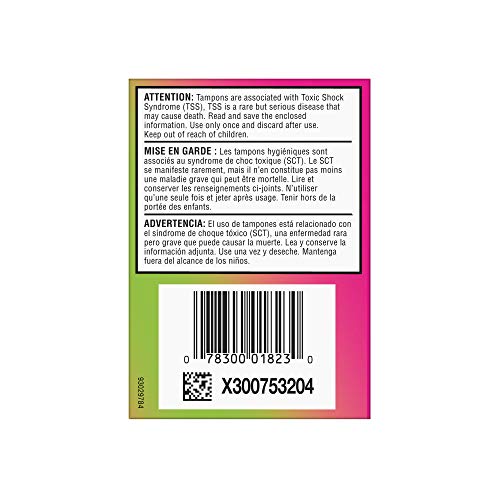 Playtex Sport Compact Tampons Super Absorbency, Unscented, 18 Count