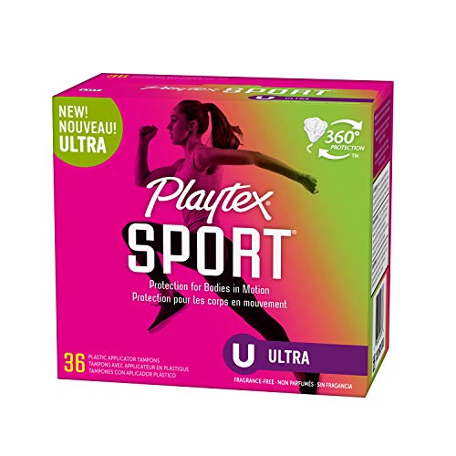 Playtex Sport Tampons Ultra Absorbency, Unscented, 36 Count