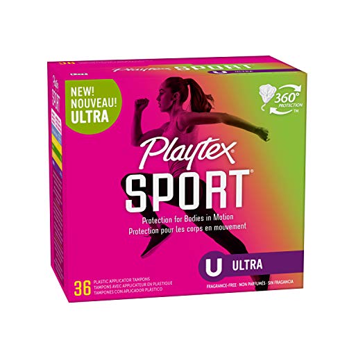 Playtex Sport Tampons Ultra Absorbency, Unscented, 36 Count