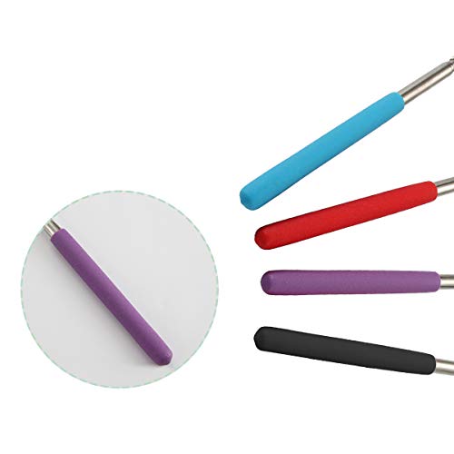 (4-Pack) Plazuria Portable Extendable Telescopic Bear Claws Metal Back Scratc...