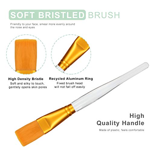 Face Mask Mixing Bowl Set, Plazuria 5 in 1 DIY Facemask Mixing Tool Kit with ...