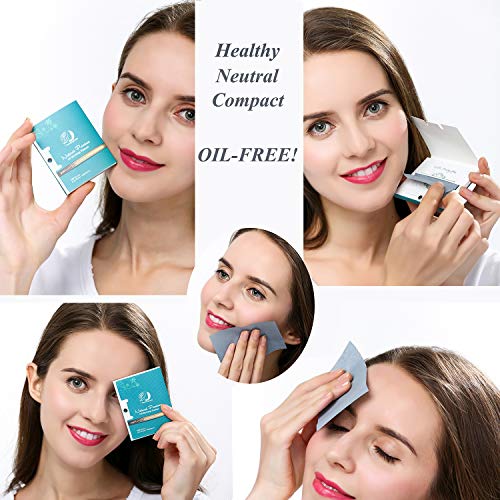 Natural Bamboo Charcoal Oil Absorbing Tissues - 100 Counts, Easy Take Out Des...