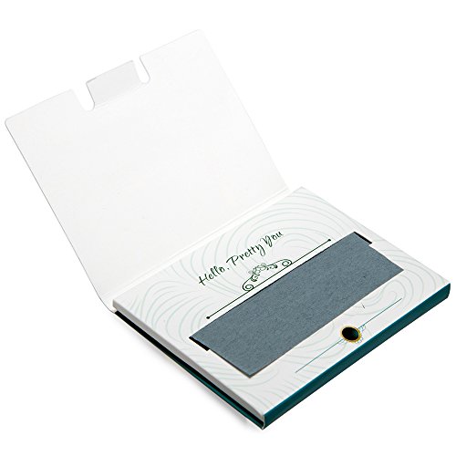 Natural Bamboo Charcoal Oil Absorbing Tissues - 100 Counts, Easy Take Out Des...