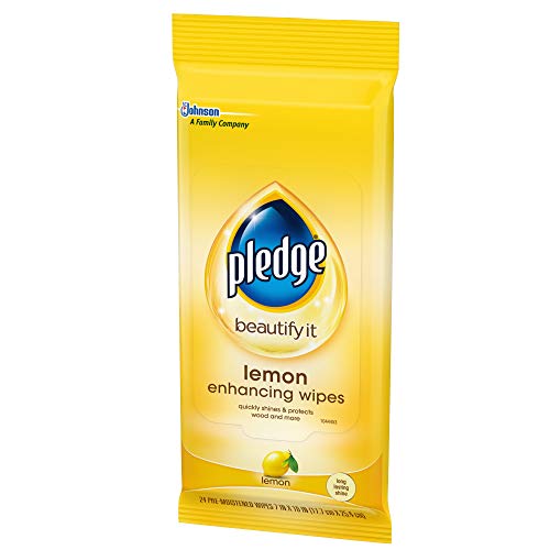 Pledge Multi-Surface Furniture Polish Wipes, Works on Wood, Granite, and Leat...