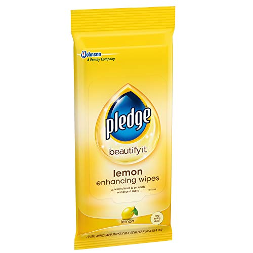 Pledge Multi-Surface Furniture Polish Wipes, Works on Wood, Granite, and Leat...