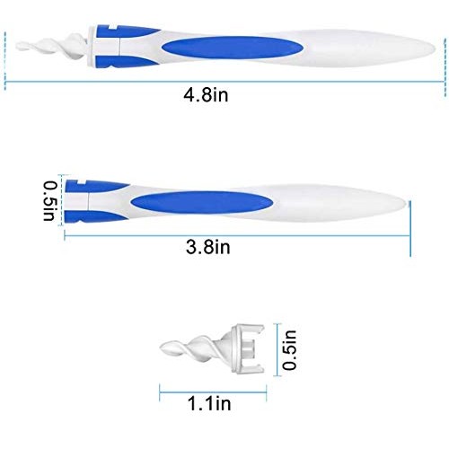 Q Grips Ear Wax Remover Tool- Safe Ear Wax Removal Tool, 16 Pcs Ear Cleaner S...