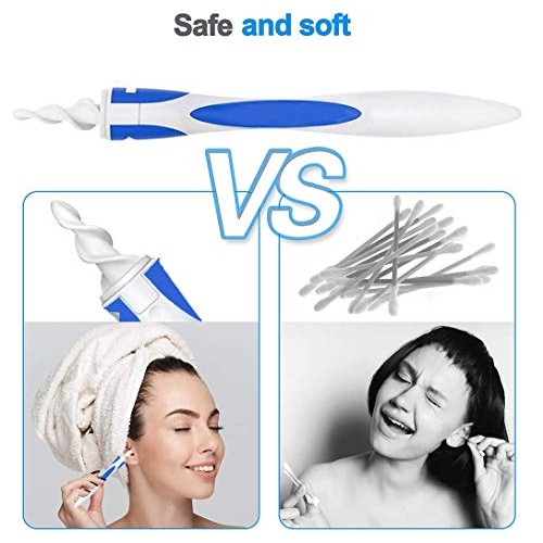 Q Grips Ear Wax Remover Tool- Safe Ear Wax Removal Tool, 16 Pcs Ear Cleaner S...