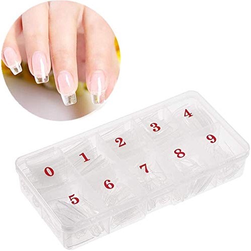 Plztou 500 Pieces Natural French Acrylic Artificial Fake False Nails Manicure...