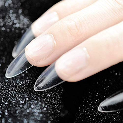 Plztou 500 Pieces Natural French Acrylic Artificial Fake False Nails Manicure...
