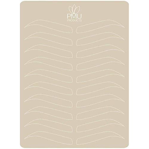 Premium Microblading Practice Skin For Cosmetic Tattooing | Dotted Version (W...