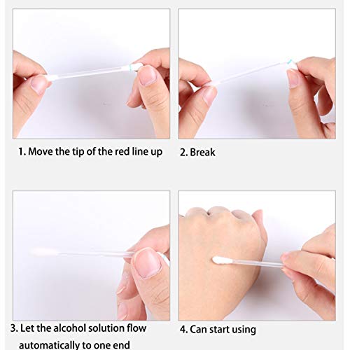 150 - Alcohol Swabs Cotton Swabsticks First Aid Kit Individually Wrapped for ...