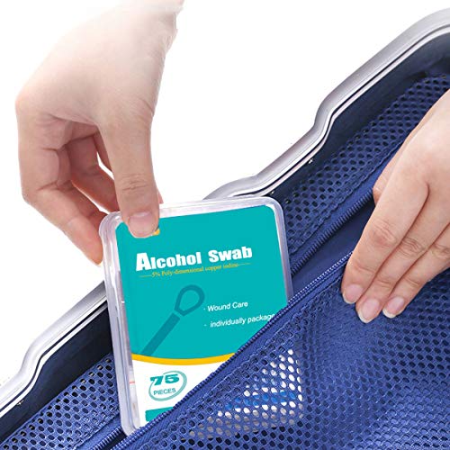 150 - Alcohol Swabs Cotton Swabsticks First Aid Kit Individually Wrapped for ...