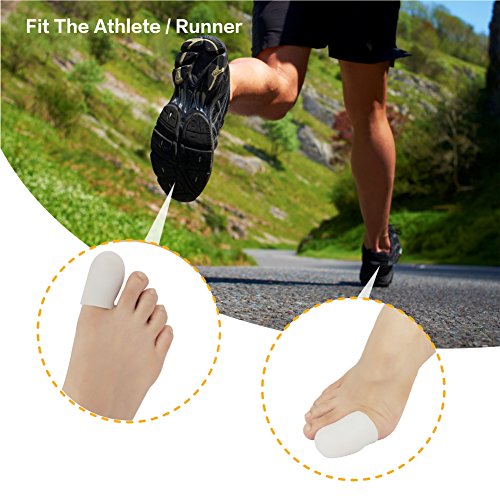 Gel Toe Caps Toe Protectors Toe Sleeves, New Material, for Blisters, Corns, H...