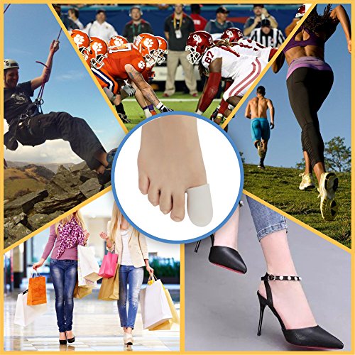 Gel Toe Caps Toe Protectors Toe Sleeves, New Material, for Blisters, Corns, H...