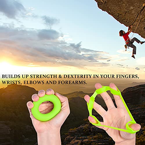 Hand Grip Strengthener, Finger Exerciser, Grip Strength Trainer (6 PCS) NEW M...