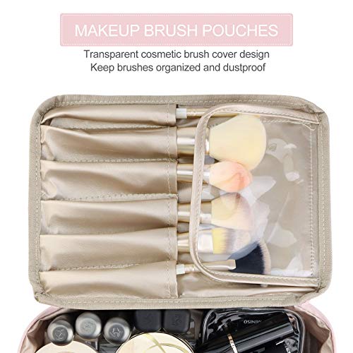 Pocmimut Makeup Bag Cosmetic Bag for Women Cosmetic Travel Makeup Bag Large T...
