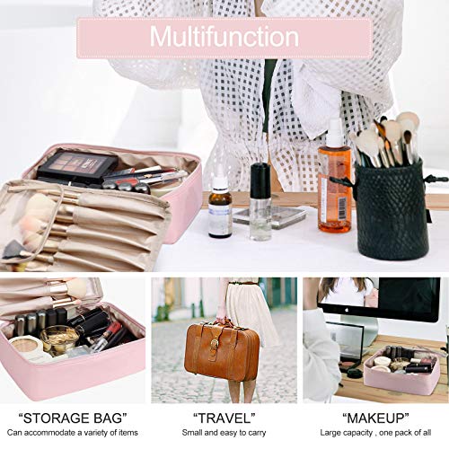 Pocmimut Makeup Bag Cosmetic Bag for Women Cosmetic Travel Makeup Bag Large T...