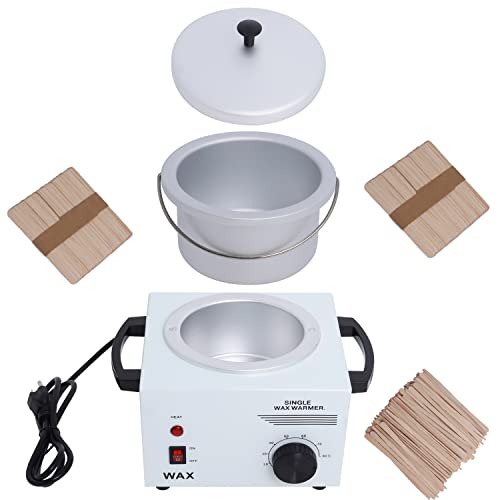 Single Pot Electric Wax Warmer Machine for Body Hair Removal Hot SPA Aluminum...