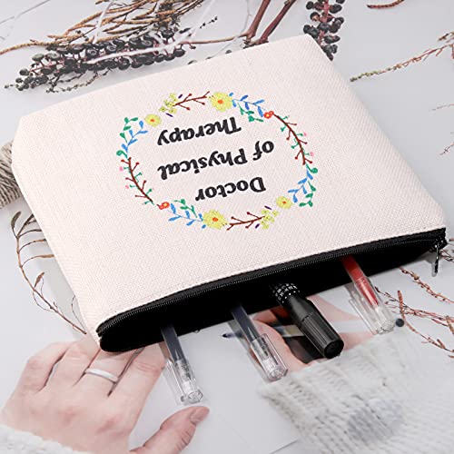 POFULL DPT Doctor Of Physical Therapy Cosmetics Bag Zipper Pouch Makeup Bag D...