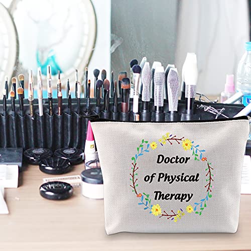 POFULL DPT Doctor Of Physical Therapy Cosmetics Bag Zipper Pouch Makeup Bag D...