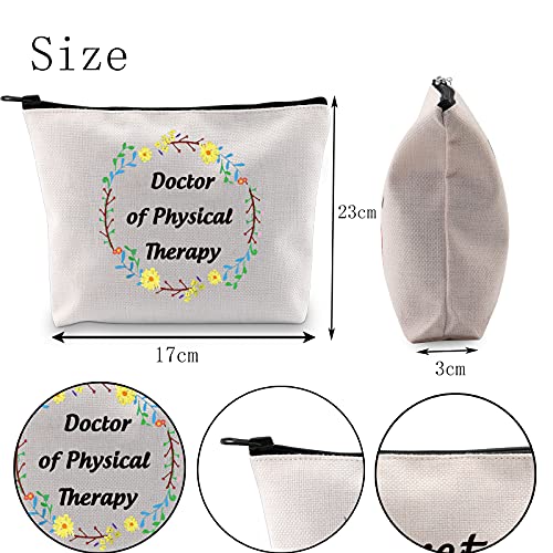 POFULL DPT Doctor Of Physical Therapy Cosmetics Bag Zipper Pouch Makeup Bag D...