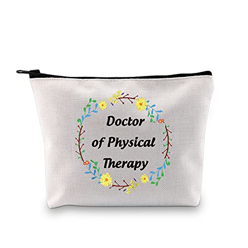 POFULL DPT Doctor Of Physical Therapy Cosmetics Bag Zipper Pouch Makeup Bag D...
