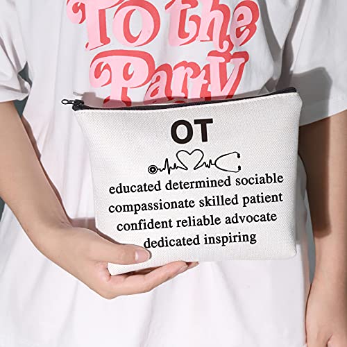 POFULL Occupational Therapy Therapist Cosmetic Bag Zipper Pouch Makeup Bag fo...