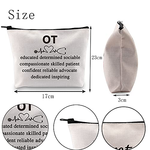 POFULL Occupational Therapy Therapist Cosmetic Bag Zipper Pouch Makeup Bag fo...