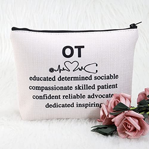 POFULL Occupational Therapy Therapist Cosmetic Bag Zipper Pouch Makeup Bag fo...