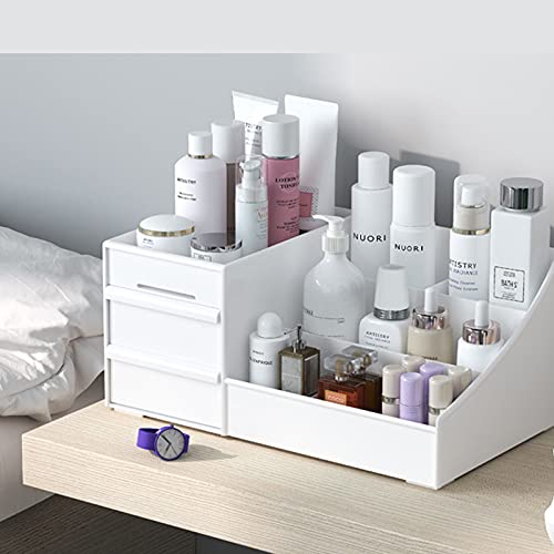 skin care organizer,Makeup Desk Organizer With Drawers,Countertop Organizer f...